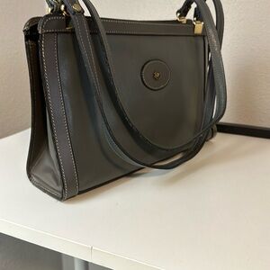 Elegant Gray Vegan Leather Women's Bag
